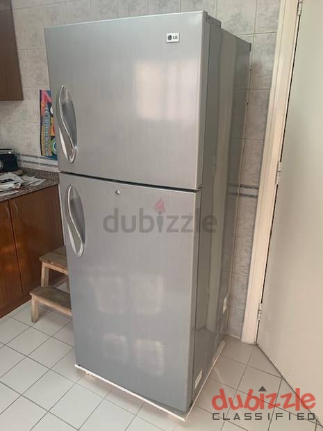 LG Fridge in silver color for Sale for AED 750
